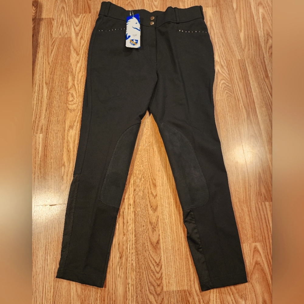 Black Riding pants w Rhinestones, brand new